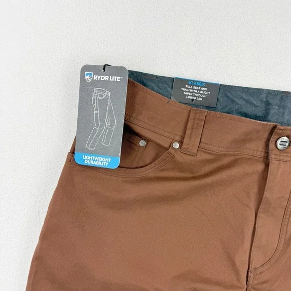 KUHL Rydr Pants Size 40x32 Lite Klassik Mens Brick Red 5320, NWT
